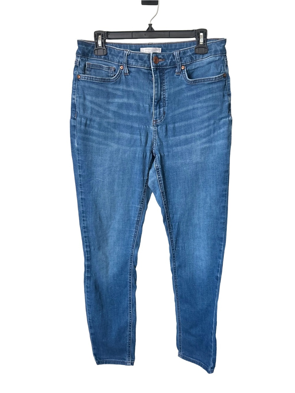 LC Lauren Conrad women’s Skinny Jeans in Medium Blue Wash, Sz 10